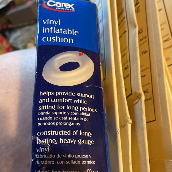 NEW Carex Health Medical Inflatable Ring Cushion Rubber For home office travel - Picture 5 of 9